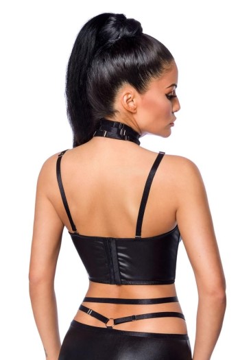 Harness-Wetlook-Set mit Rock 18263 - XL/2XL