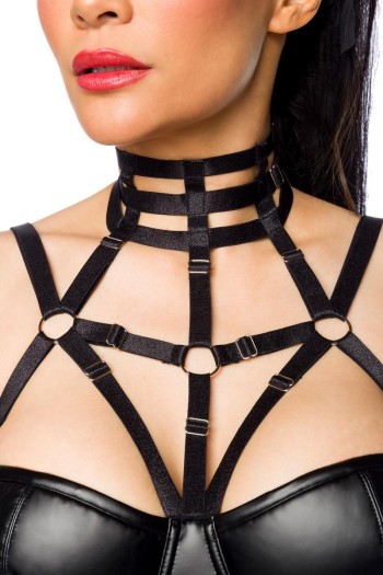 Harness-Wetlook-Minikleid 18266 - XS/S