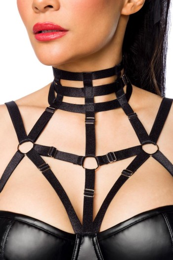 Harness-Wetlook-Minikleid 18266 - XS/S