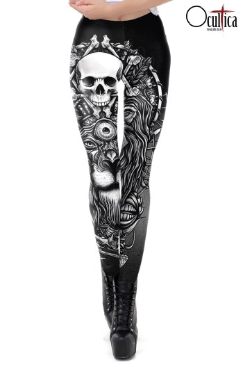 Skull Leggings 90511 - M