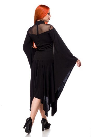 Kleid mit Netzeinsatz 90521 - S