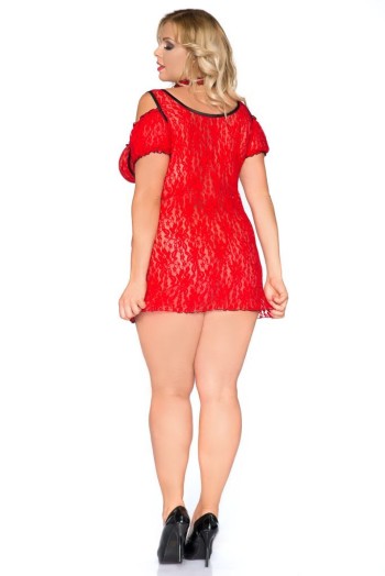 rotes Chemise SB/1008 46/48 Sexy Base