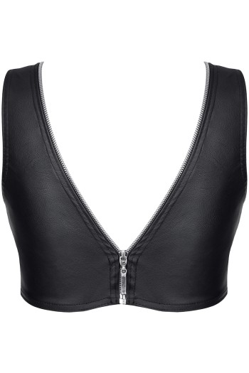 schwarzes Damen-Top BRElisabetta001 - L