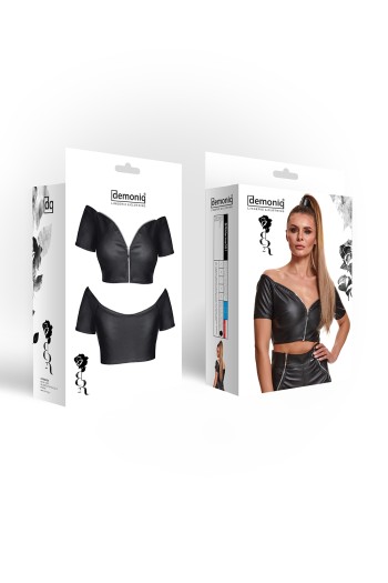 schwarzes Damen-Top BRMarina001 - S