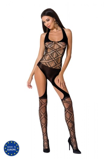 schwarzer Bodystocking BS060 von Passion