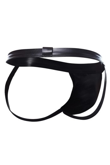 schwarzer Wetlook Jockstrap BL4CK05 - M