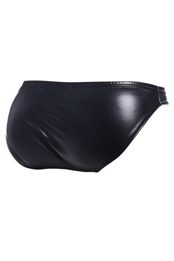 schwarzer Wetlook Slip BL4CK04 - L