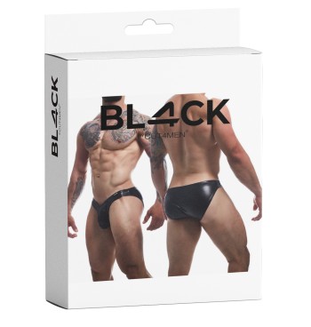 schwarzer Wetlook Slip BL4CK04 - L