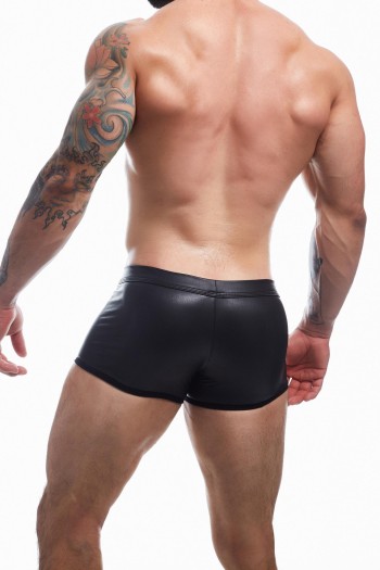 schwarzer Wetlook Boxer BL4CK03 - M