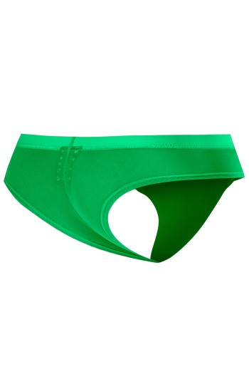 green Mesh Hybrid Cheeky Brief C4MSPX22 GLOW - L