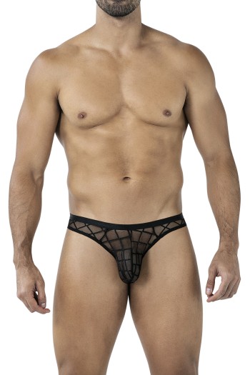 Black Web Sheer Thong RAV109 - M