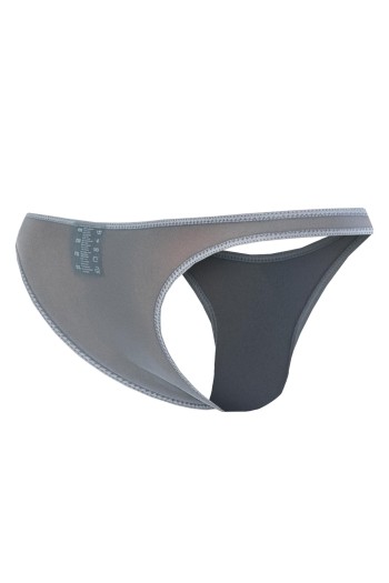 grey Capri Thong Mesh C4MSPX07 - S