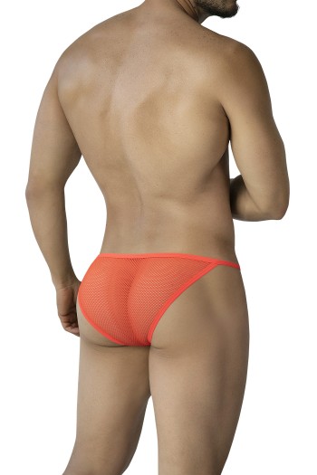 Orange Fluo Mesh Mini Brief C4MMSH18 - L