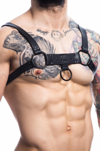 schwarzer Brust-Harness 01 - OS