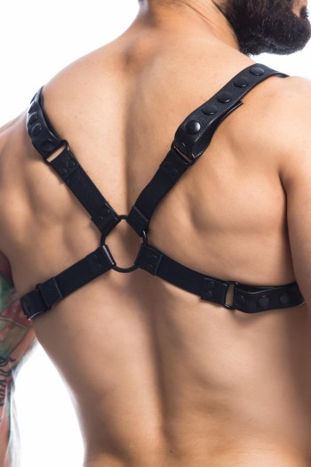 schwarzer Brust-Harness 01 - OS