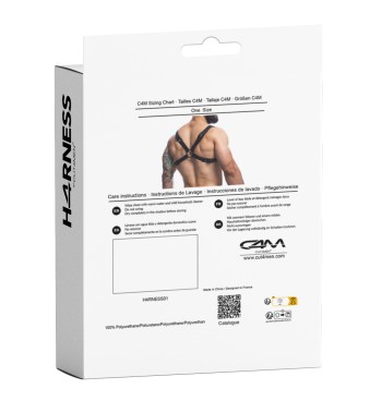 schwarzer Brust-Harness 01 - OS