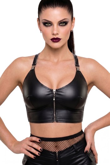 schwarzes Damen-Top DDAlice001 - S