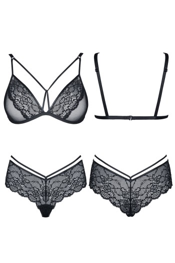 schwarzes Set Grace - XL