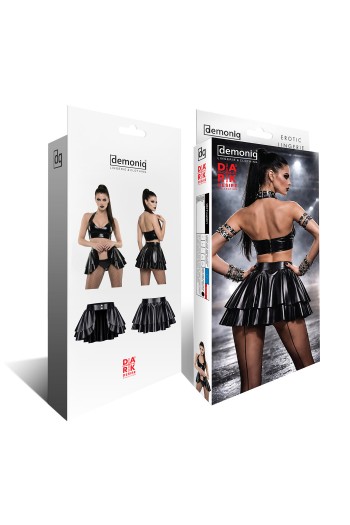 schwarzer Damen-Rock DDTina001 - XL