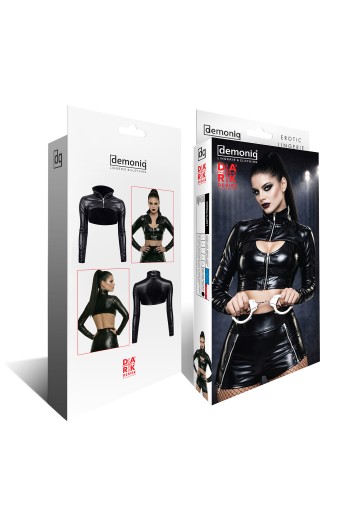 schwarze kurze Jacke DDMarika001 - S