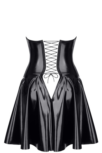 schwarzes Lack Miniklied TDJutta001 - 3XL