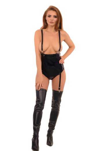 black vinyl shorty SH036 - S