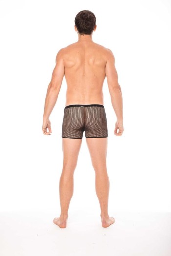 schwarze Netz Boxer Short 2007-67 - S