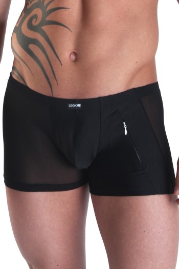 schwarzer Herren Boxer Open Heart S von Look Me