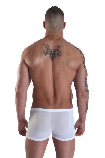 weißer Herren Boxer Open Heart XL von Look Me