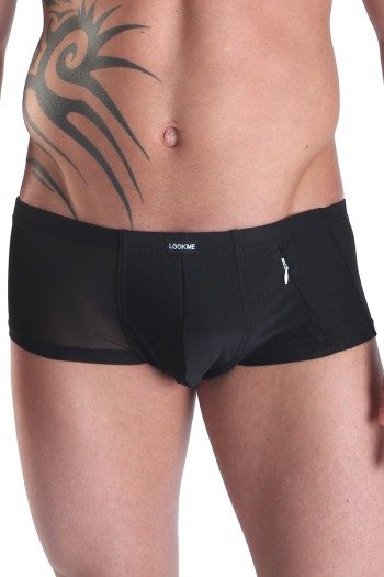 schwarzer Herren Short Open Heart S von Look Me