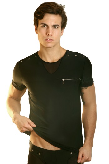 schwarzes Herren T-Shirt Open Spirit L von Look Me