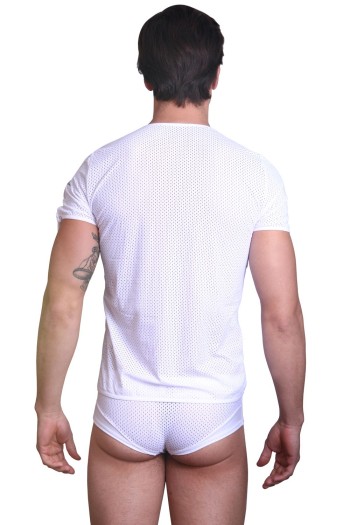weißes T-Shirt the Shadow M von Look Me