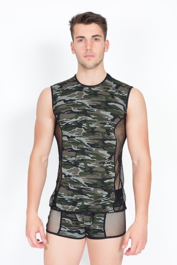 camouflage V-Shirt Military 58-77 L
