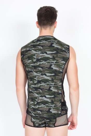 camouflage V-Shirt Military 58-77 L