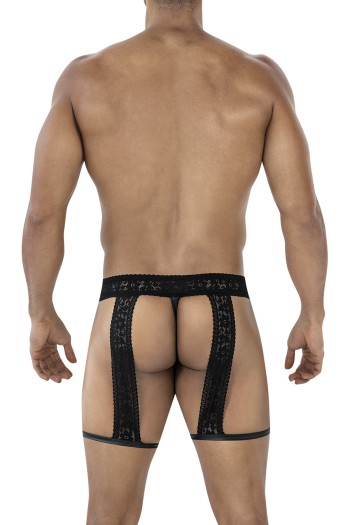 Black Lacey Garter C4MRAV103 - XL
