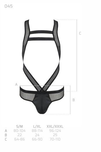 schwarzer Body 045 - L/XL