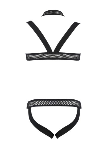 schwarzes Harness Set 043 - 2XL/3XL