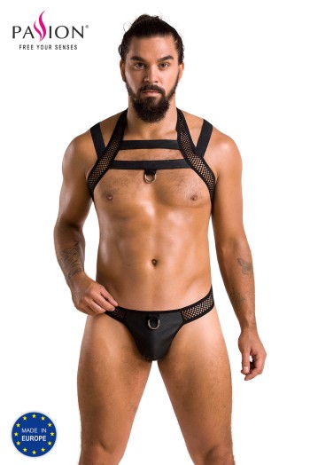 schwarzes Harness Set 043 - 2XL/3XL