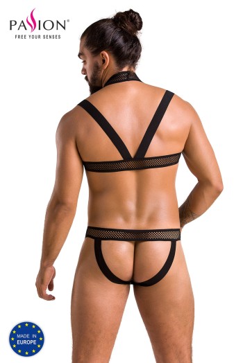 schwarzes Harness Set 043 - 2XL/3XL