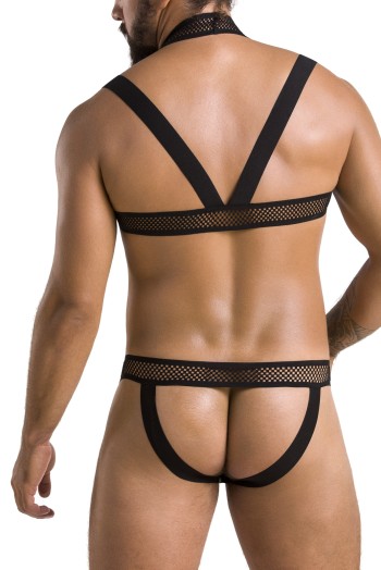 schwarzes Harness Set 043 - 2XL/3XL
