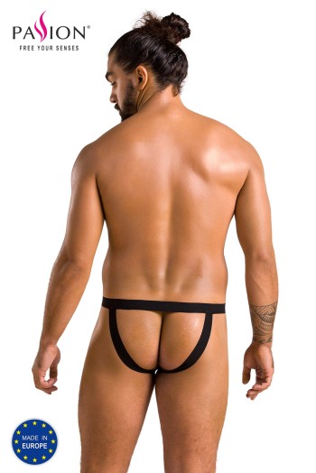 schwarzer Kunstleder Jockstrap 044 - 2XL/3XL
