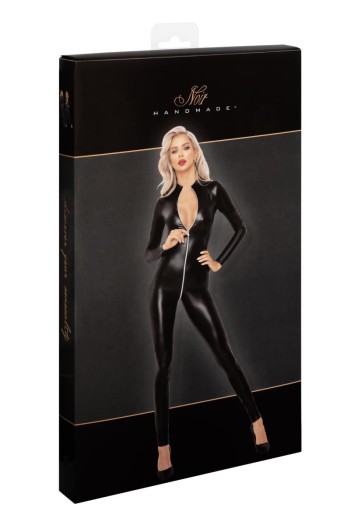 F293 Powerwetlook Catsuit - L