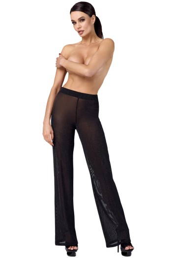 F374 Onyx Sheer Palazzo trousers - M