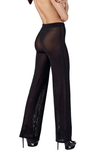 F374 Onyx Sheer Palazzo trousers - M
