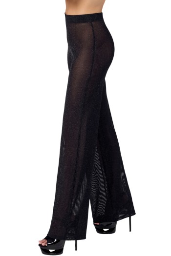 F374 Onyx Sheer Palazzo trousers - M