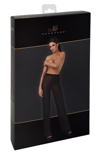 F374 Onyx Sheer Palazzo trousers - M