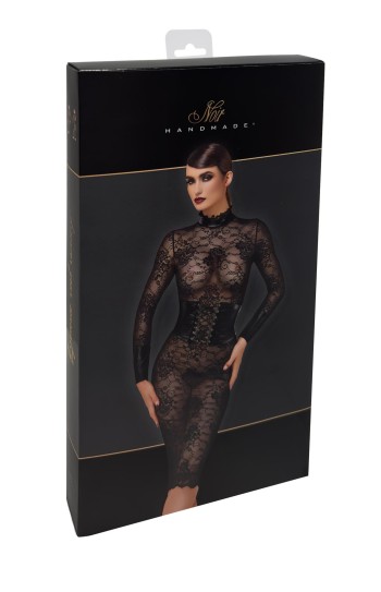 F375 Noirelle Lace Corset Midi dress - XS