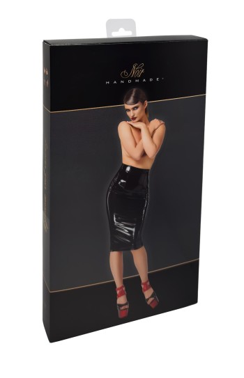 F378 Dominae Column PVC pencil skirt - XS