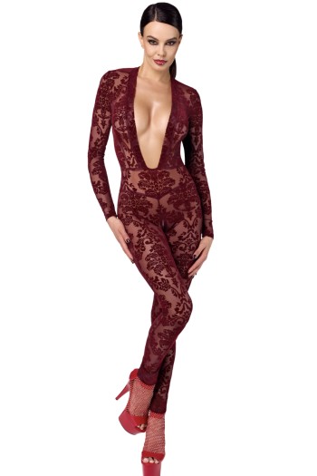 F382 Kink Royal Catsuit red - M