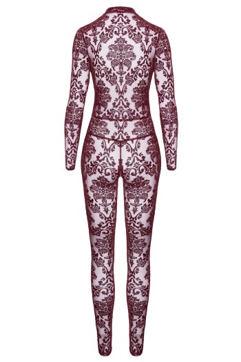 F382 Kink Royal Catsuit red - M